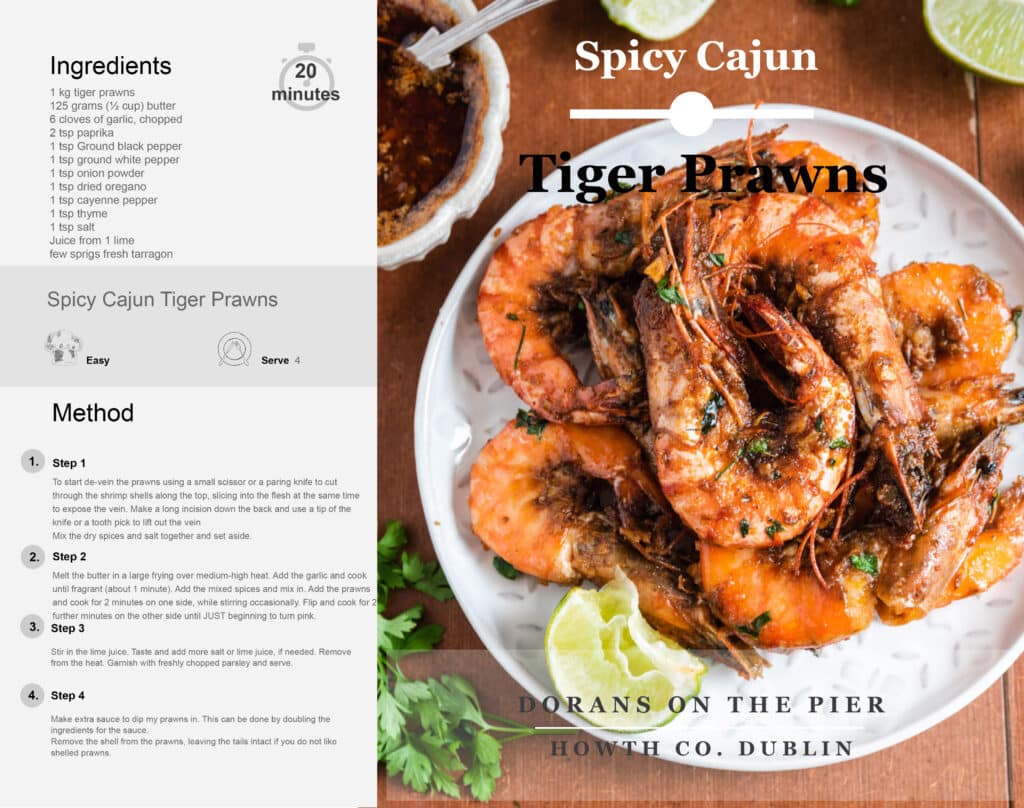 Spicy Cajun Tiger Prawns